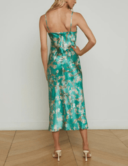 L'Agence Seridie Midi Slip Dress