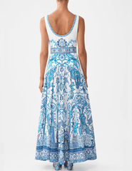 Camilla - PRE-ORDER-Camilla Jersey Tank Dress With Contrast Skirt - Buy Online