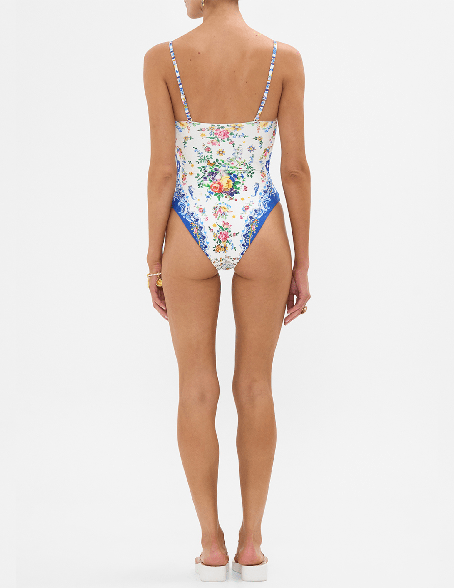 Camilla - Camilla Ruched Underwire Tie Front One Piece Swimsuit - Buy Online