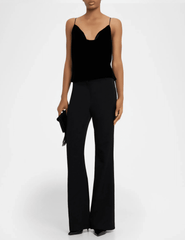 L'Agence Calista Velvet Cowl Neck Cami