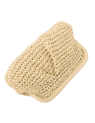 PRE-ORDER-St. Barths La Robe August Straw Pouch Clutch