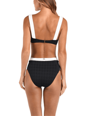 PRE-ORDER-L'Agence Vanessa Color-Block High Waisted Bikini Bottom