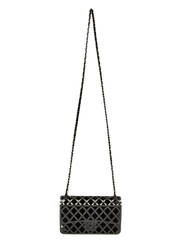 Fleur de Camélia Metal Geometric Cage Crossbody