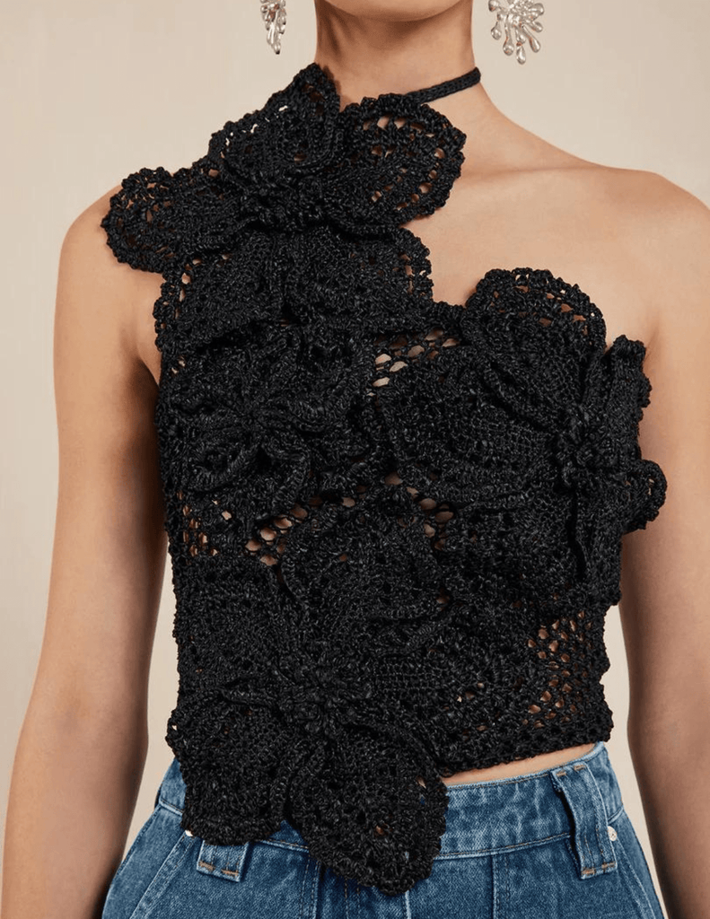 Cult Gaia Nazanin Crochet Top