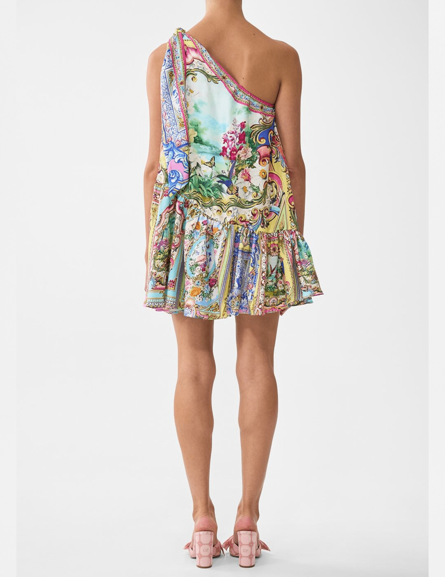 Camilla Tie One Shoulder Mini Dress-SALE Camilla Tie One Shoulder Mini Dress-SALE