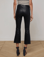 L'Agence - L’AGENCE Kendra Coated Cropped Jeans In Metro Coated - Buy Online