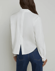 L'Agence Cosette Cropped High Low Blouse