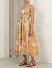 PRE-ORDER-Zimmermann Maxine Picnic Midi Dress