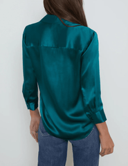 L'Agence Dani Three Quarter Sleeve Blouse