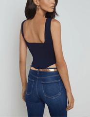 L'Agence Saga Square Neck Bustier Top