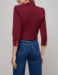L'Agence - L'AGENCE Kumi Cropped Fitted Jacket - Buy Online