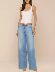 L’AGENCE Alicent High Rise Wide Leg Jeans in Seattle