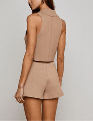 L'AGENCE Zadie Cropped Knit Vest