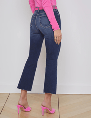 L'Agence Kendra High Rise Crop Flare Jean