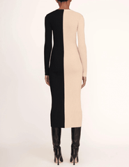 STAUD Shoko V-Neck Sweater Dress