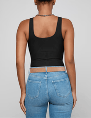 L'AGENCE Kalea Scoop Neck Mesh Bodysuit