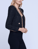 L'Agence Greta Chain Tweed Jacket