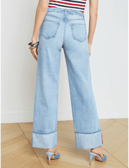 L'Agence Miley High Rise Wide Leg Cuff Jean