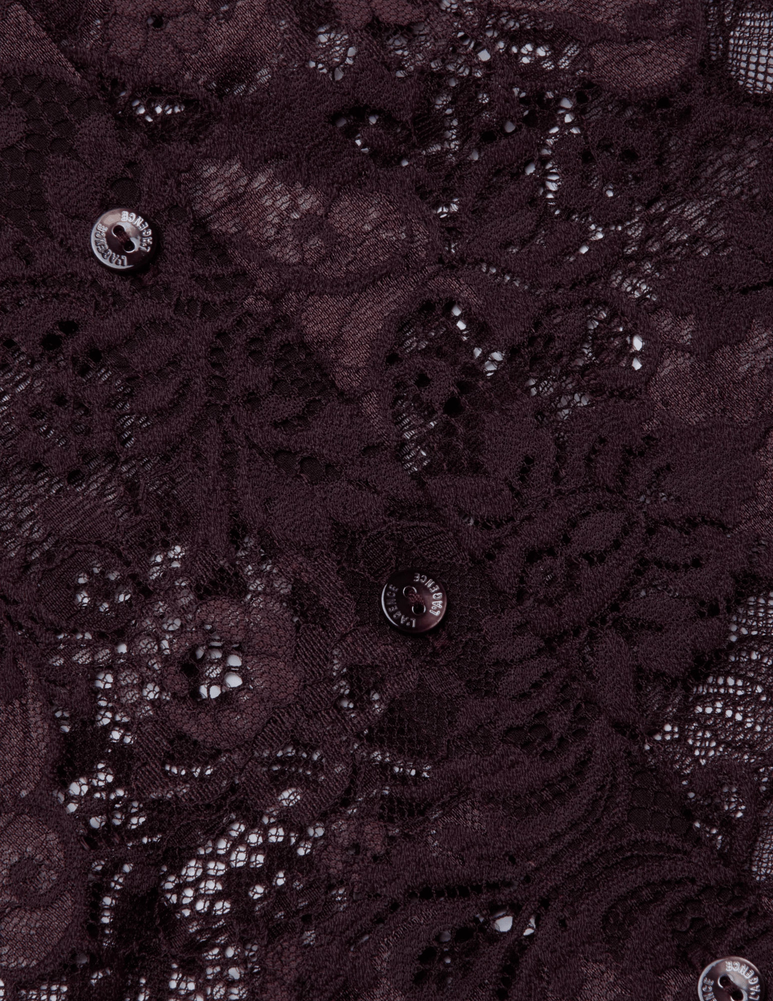 L'Agence - L'AGENCE Maia Lace Blouse in Dark Malbec - Buy Online