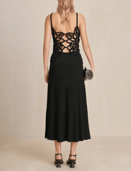 Cult Gaia Nalda Crochet Knit Midi Dress