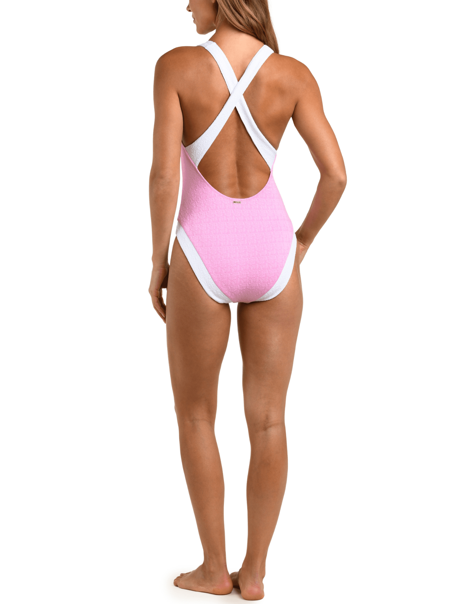 L'Agence - PRE-ORDER-L'AGENCE Lisa Plunge One Piece Swimsuit in Blush - Buy Online