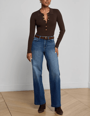 L'Agence - L’AGENCE Scottie High Rise Wide Leg Jeans in Gladstone - Buy Online