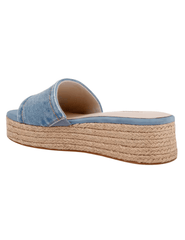 PRE-ORDER-L'AGENCE Ramani Platform Espadrille in Light Denim
