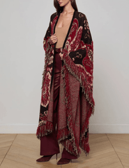 PRE-ORDER- L'AGENCE Naoko Jacquard Poncho