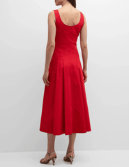 A.L.C.  Isabel Sleeveless A-Line Midi Dress