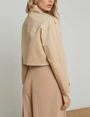 PRE-ORDER-L'Agence Kento Cropped Trench Coat