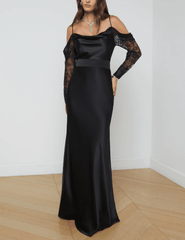 L'Agence - L'AGENCE Ryker Silk Maxi Skirt in Black - Buy Online