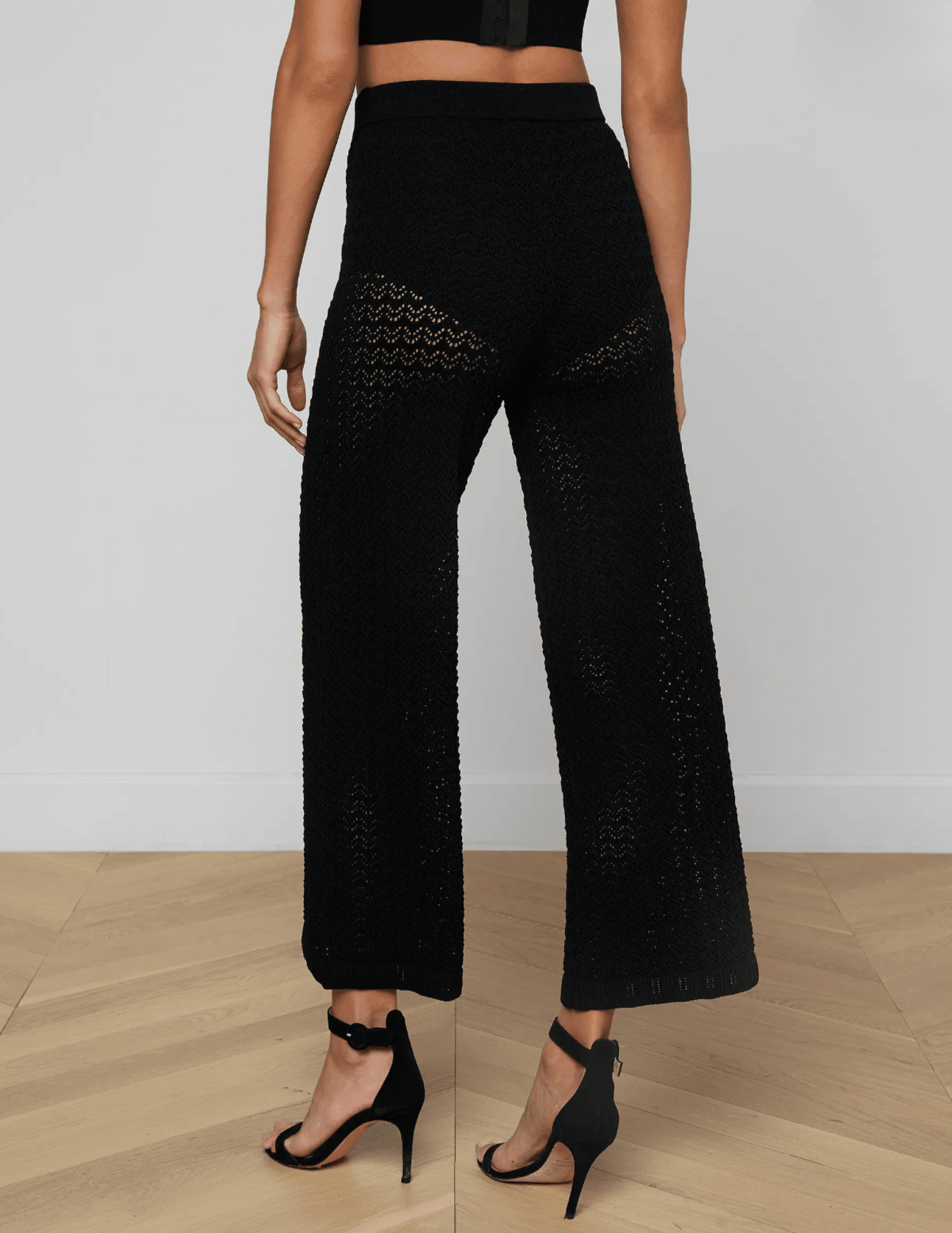 L'Agence - L'AGENCE Gaelle Pointelle Knit Pant - Buy Online