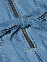 L'Agence - PRE-ORDER-L'AGENCE Kieran Denim Shirt Dress in Oracle - Buy Online