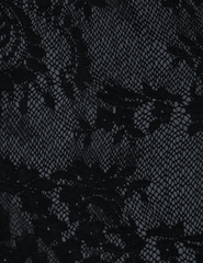 L'AGENCE Peonie Off Shoulder Lace Bodysuit in Black