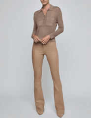 L'Agence - L'AGENCE Carine Pointelle Sweater in Mushroom - Buy Online