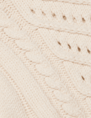 L'AGENCE Storm Cable Knit Sweater in Ivory Gold