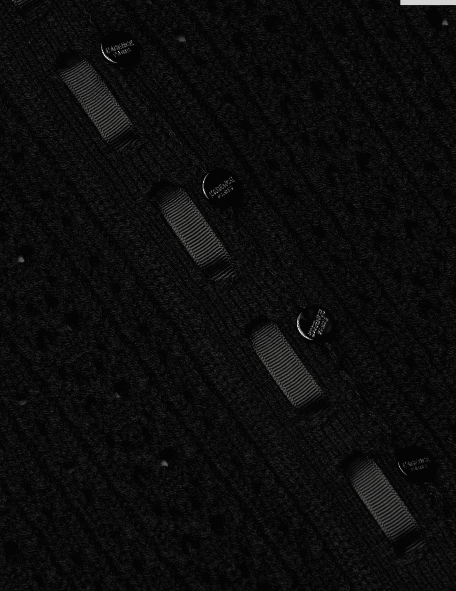 L'Agence - PRE-ORDER-L'AGENCE Ninette Pointelle Knit Short Sleeve Top in Black - Buy Online