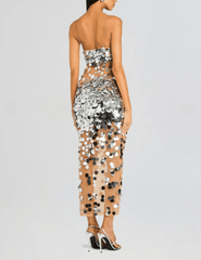 Retrofête Mischa Sequin Midi Dress