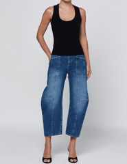 L'AGENCE Shania Racerback Tank in Black