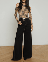 L'Agence Beau T-Seam Wide Leg Jean