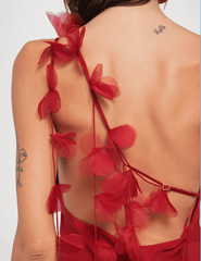 PRE-ORDER-Cult Gaia Nymeria Cowl Satin Gown in Merlot