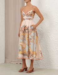 PRE-ORDER-Zimmermann Tallow Tucked Bodice Dress