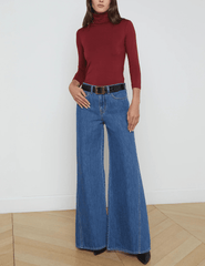 L'Agence Beau T-Seam Wide Leg Jean