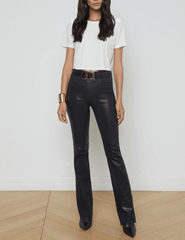 L'Agence Ruth High Rise Straight Coated Jean