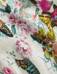 L'Agence - L'AGENCE Akiya Scoop Neck Midi Dress in Vintage White Multi Charonda Butterly-SALE - Buy Online