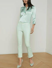 L'Agence Tati Coated Cropped Micro Boot Coated Jean