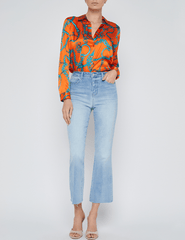 L'Agence Kendra High Rise Crop Flare Jean