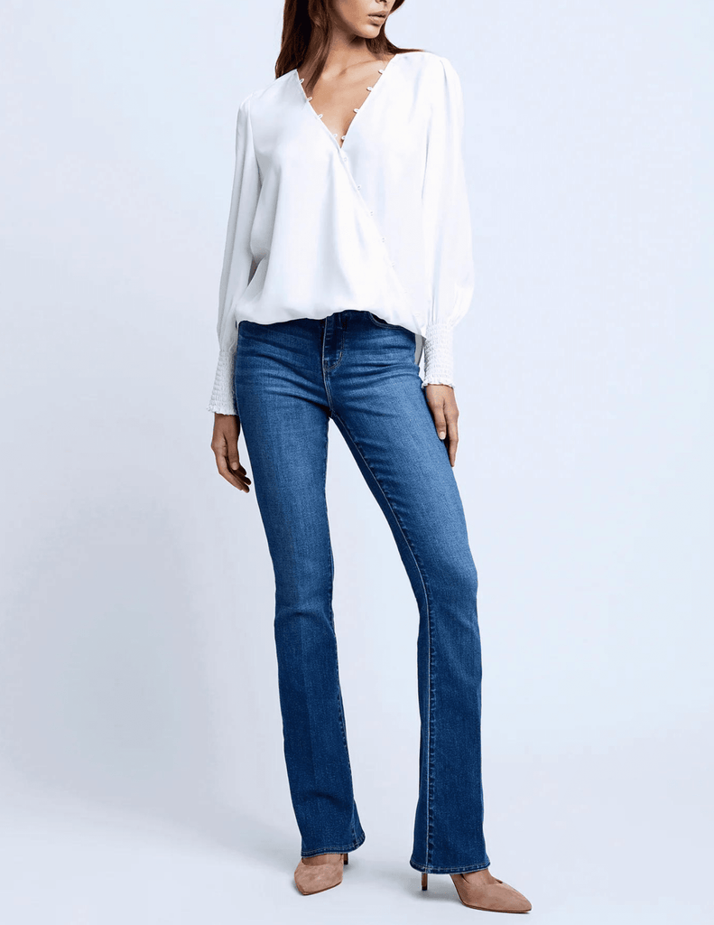 L'Agence Enzo Cross Front Blouse