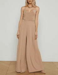 L'Agence Nova Pleated Wide Leg Pant