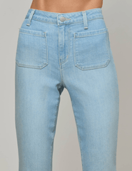 L'Agence Noya Cropped Slim Flare Jeans in Campos-SALE